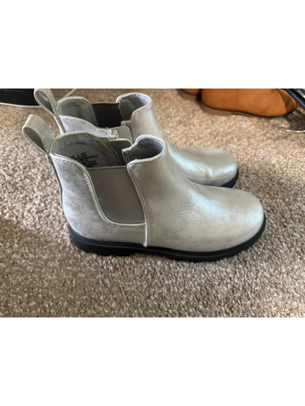 Girls silver Sonoma ankle boots